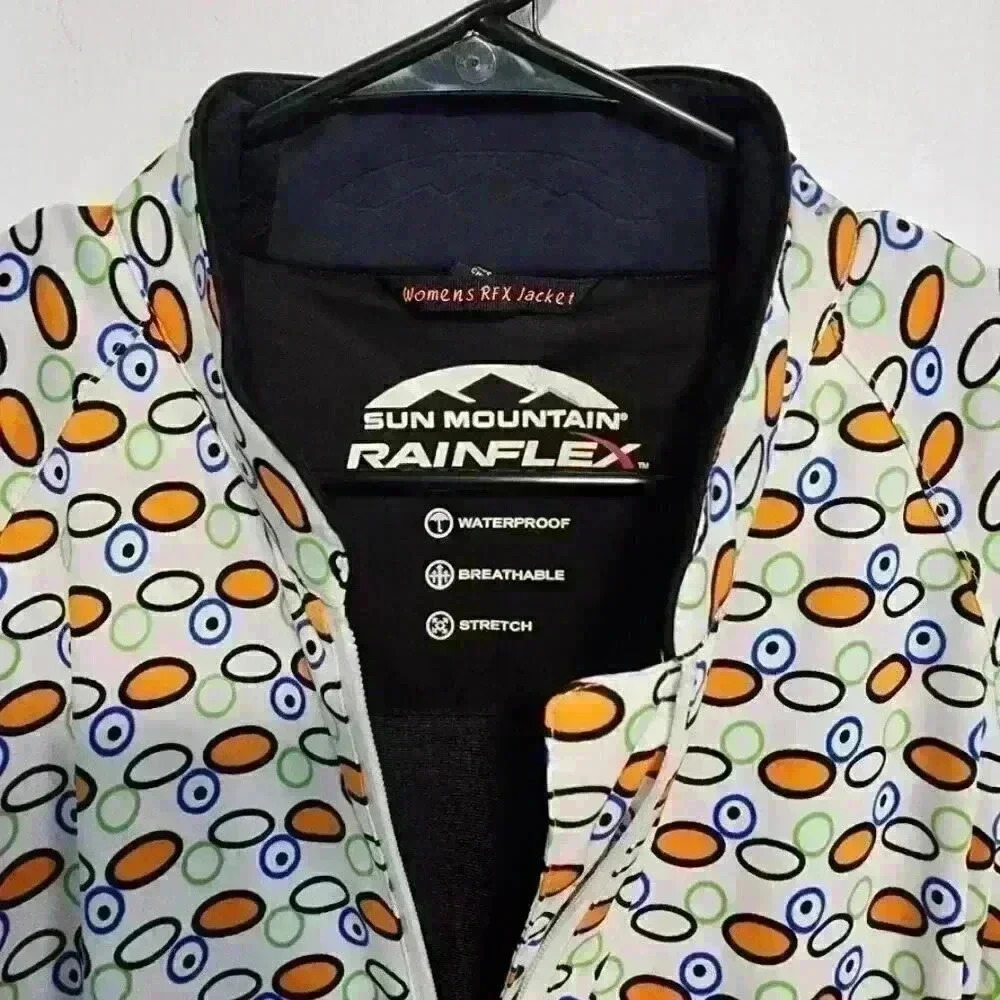 Women's Sun Mountain Rainflex RFX Waterproof Golf Jacket - Medium‎ - Picture 2 of 8